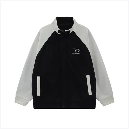 【029】Block Stand Collar Jacket