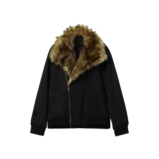 【027】Fake Fur Jacket