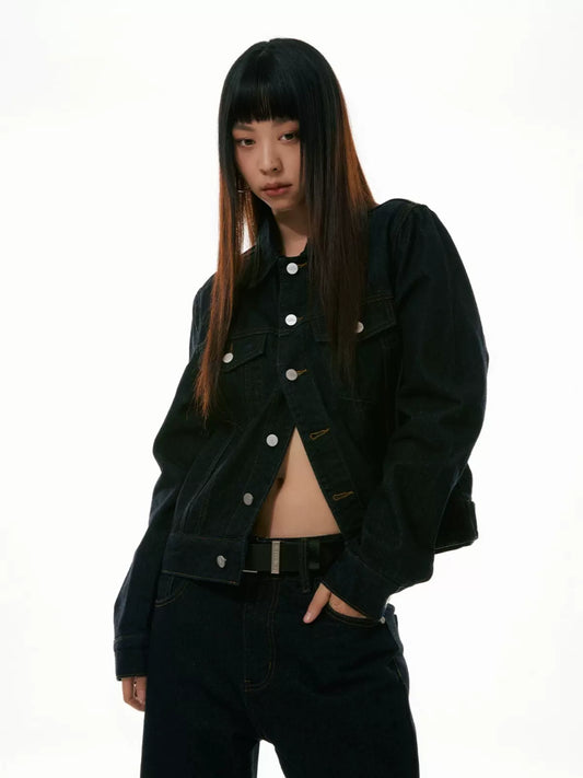 【049】Dark blue Denim Jacket